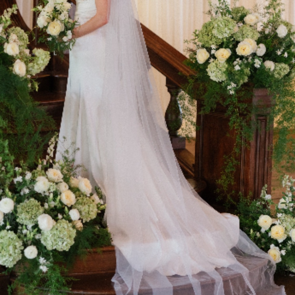 Jenny by Jenny Yoo Ronnie Fitted Stretch Satin Wedding Gown - Picture 6 of 6